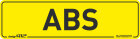 Aufkleber "ABS" 90 x 25 mm
