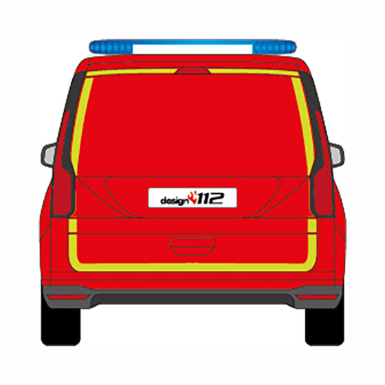 Konturmarkierungssatz Ford Tourneo Connect, Heckklappe, 2022/05 -  | Nur Heck |