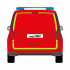 Konturmarkierungssatz Ford Tourneo Connect, Heckklappe, 2022/05 -  | Nur Heck |