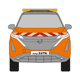 Nissan Ariya, 2022/09 -  | Warning marking kit