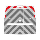MB Citan, 2021/10 -, rear doors, window surround extension | Rear warning marking set