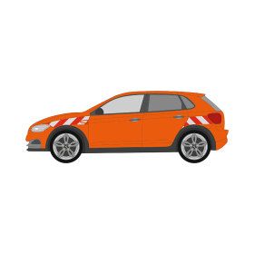 VW Polo VI (AW), 2021/09 - | Warning marking set