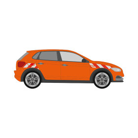 VW Polo VI (AW), 2021/09 - | Warning marking set