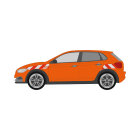 VW Polo VI (AW), 2021/09 - | Warning marking set