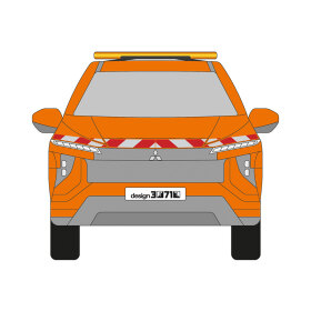 Mitsubishi Eclipse Cross, Hybrid, GK0, 2021/03 - 2025/02 | Warning marking kit
