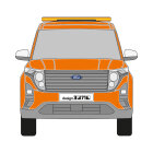 Ford Tourneo Courier, 2023/10 - , DIN-Plus | Flächen-Folierungssatz Gegossene Hochleistungsfolie (Oracal 970) Kommunalorange (RAL 2011)
