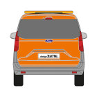 Ford Tourneo Courier, 2023/10 - , DIN-Plus | Flächen-Folierungssatz Gegossene Hochleistungsfolie (Oracal 970) Kommunalorange (RAL 2011)