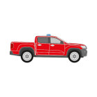 VW Amarok, 2023/05 -,  DIN-Plus | Flächen-Folierungssatz Gegossene Hochleistungsfolie (Oracal 970) Kommunalorange (RAL 2011)