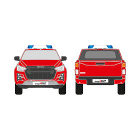 Isuzu D-Max, 2020/11 - 2024/11, DIN-Plus | Flächen-Folierungssatz Gegossene Hochleistungsfolie (Oracal 970) Kommunalorange (RAL 2011)