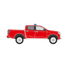 Isuzu D-Max, 2020/11 - 2024/11, DIN-Plus | Flächen-Folierungssatz Gegossene Hochleistungsfolie (Oracal 970) Kommunalorange (RAL 2011)