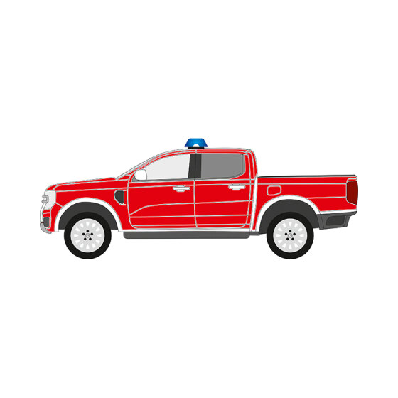 Ford Ranger, Wildtrak, 2023/03 - , DIN-Plus | Flächen-Folierungssatz Gegossene Hochleistungsfolie (Oracal 970) Kommunalorange (RAL 2011)
