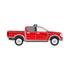 Ford Ranger, Wildtrak, 2023/03 - , DIN-Plus | Flächen-Folierungssatz Gegossene Hochleistungsfolie (Oracal 970) Kommunalorange (RAL 2011)