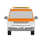 VW Caddy, 2020/09 - , DIN-Plus | Flächen-Folierungssatz Gegossene Hochleistungsfolie (Oracal 970) Kommunalorange (RAL 2011)