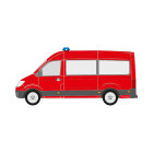 VW Crafter / MAN TGE, 2017/03 - , DIN-Plus | Flächen-Folierungssatz Gegossene Hochleistungsfolie (Oracal 970) Kommunalorange (RAL 2011)