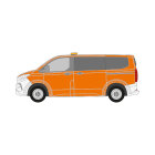 Ford Tourneo Custom, L1, H1, Heckklappe, 2023/07 - , DIN-Plus | Flächen-Folierungssatz Gegossene Hochleistungsfolie (Oracal 970) Kommunalorange (RAL 2011)