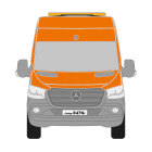 MB Sprinter, Kasten, 2024/02 -, DIN-Plus | Flächen-Folierungssatz Gegossene Hochleistungsfolie (Oracal 970) Kommunalorange (RAL 2011)