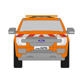 Ford Ranger, Hybrid, 2023/03 - | Warnmarkierungssatz