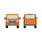 Ford Transit / Tourneo Custom, 2018/04 - 2023/07 | Warnmarkierungssatz Transporter, Hecktüren