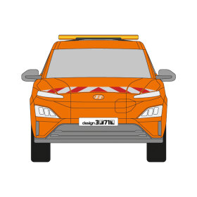 Hyundai Kona Elektro, OS, 2021/02 - 2023/08 | Warnmarkierungssatz