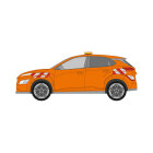 Hyundai Kona Elektro, OS, 2021/02 - 2023/08 | Warnmarkierungssatz