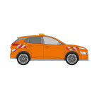 Hyundai Kona Elektro, OS, 2021/02 - 2023/08 | Warnmarkierungssatz
