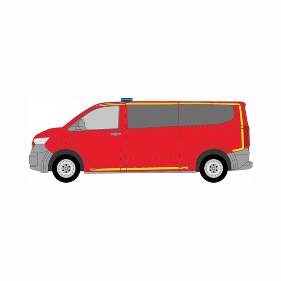 Konturmarkierungssatz VW Neuer Transporter T7, L2, 2025/01 -  | Nur Seiten |