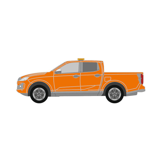 Isuzu D-Max, 2024/11 -, DIN-Plus | Flächen-Folierungssatz