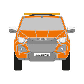 Isuzu D-Max, 2024/11 -, DIN-Plus | Flächen-Folierungssatz