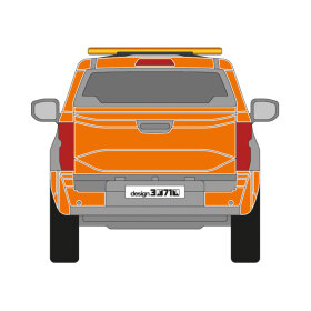 Isuzu D-Max, 2024/11 -, DIN-Plus | Flächen-Folierungssatz