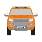 Isuzu D-Max, 2024/11 -, DIN-Plus | Flächen-Folierungssatz