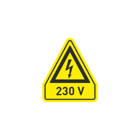 Aufkleber "230 V" 29 x 25 mm