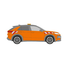 VW T-Roc, A2,  2025/11 - | Warnmarkierungssatz