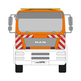 MAN TGS, 2007/10 - 2020 | Warnmarkierungssatz