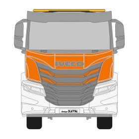 Iveco X-Way, Fahrerhaus AT Low Roof, 2020 - , DIN-Plus | Flächen-Folierungssatz