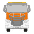 Iveco X-Way, Fahrerhaus AT Low Roof, 2020 - , DIN-Plus | Flächen-Folierungssatz