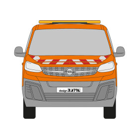 Opel Vivaro-e, Pritschenaufbau, 2020/10 - | Warnmarkierungssatz
